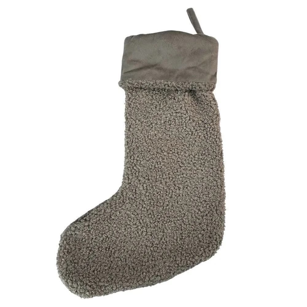 The Humane Society Sherpa Cozy Pet “Luna” Embroidered Paw Christmas Stocking NWT